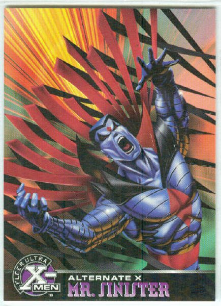 X-Men 1995 Alternate X #13 Mr. Sinister Embossed Chase Card