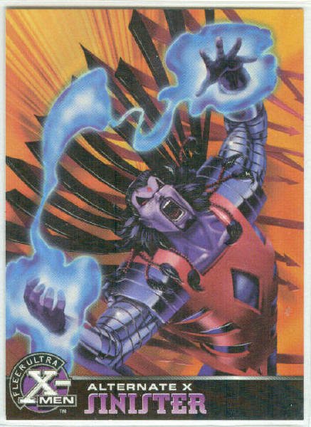 X-Men 1995 Alternate X #14 Sinister Embossed Chase Card