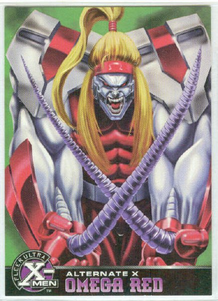 X-Men 1995 Alternate X #15 Omega Red Embossed Chase Card