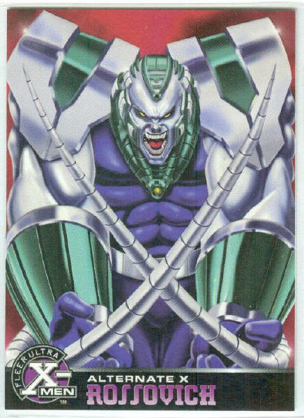 X-Men 1995 Alternate X #16 Rossovich Embossed Chase Card