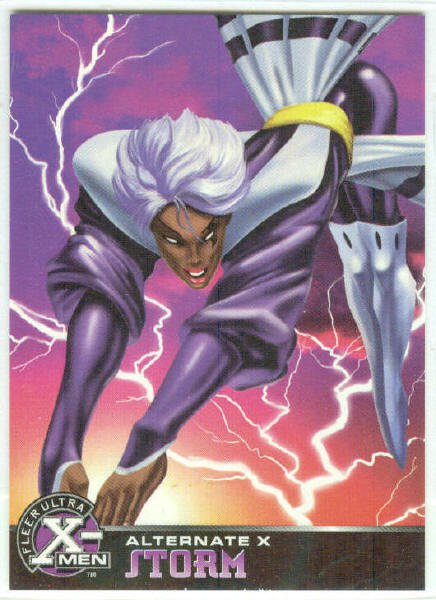 X-Men 1995 Alternate X #18 Storm Embossed Chase Card