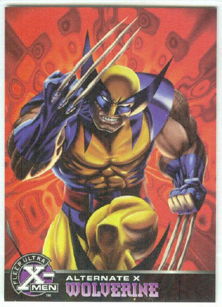 X-Men 1995 Alternate X #19 Wolverine Embossed Chase Card