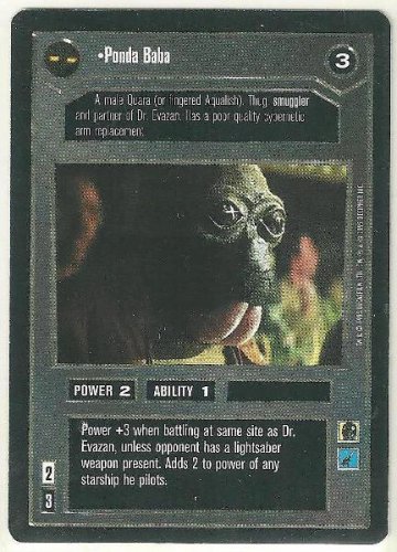 Star Wars CCG Ponda Baba Uncommon DS Limited Game Card Unplayed