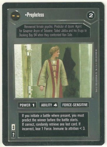 Star Wars CCG Prophetess Uncommon DS Limited Game Card Unplayed