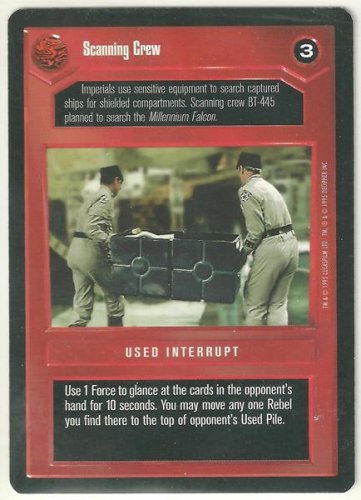 Star Wars CCG Scanning Crew DS Limited Game Card Unplayed