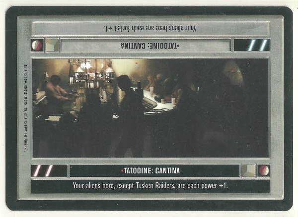 Star Wars CCG Tatooine Cantina Rare DS Limited Game Card Unplayed