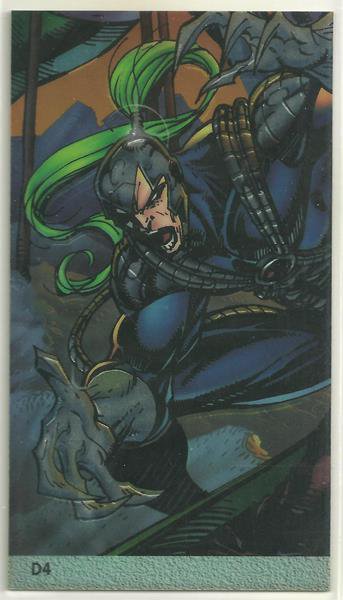 WildC.A.T.s 1994 #D4 Double Sided Chromium Chase Card