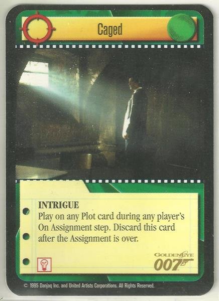 James Bond 007 CCG Caged Game Card Goldeneye