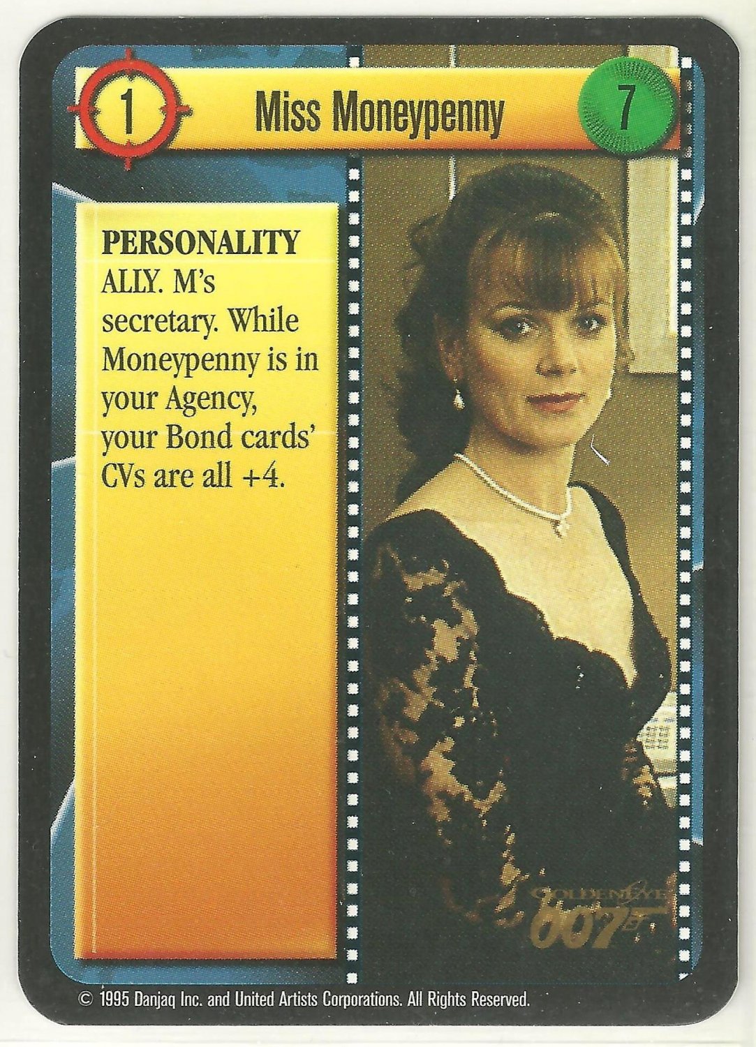 James Bond 007 CCG Miss Moneypenny Game Card Goldeneye