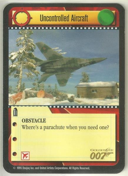 James Bond 007 CCG Uncontrolled Aircraft Game Card Goldeneye