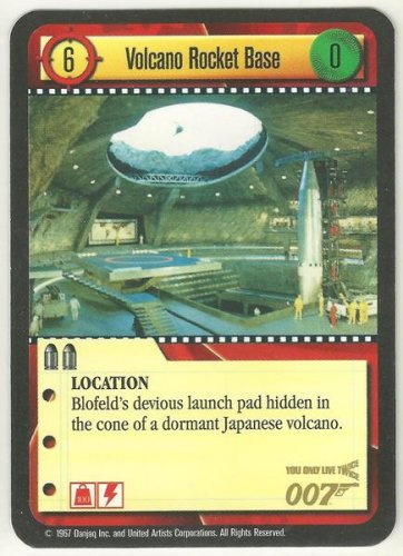 James Bond 007 Ccg Volcano Rocket Base Game Card You Only Live Twice