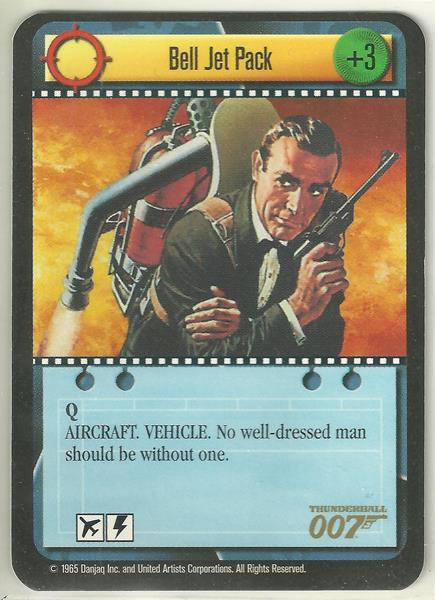 James Bond 007 CCG Bell Jet Pack Uncommon Game Card Thunderball