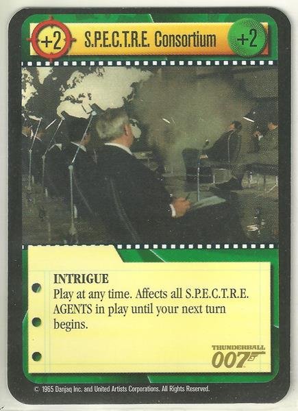 James Bond 007 CCG S.P.E.C.T.R.E. Consortium Uncommon Game Card Thunderball