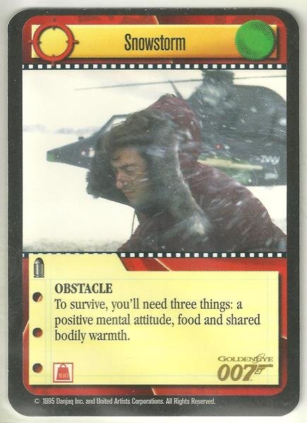 James Bond 007 CCG Snowstorm Uncommon Game Card Goldeneye
