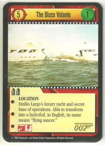 James Bond 007 CCG The Disco Volante Uncommon Game Card Thunderball