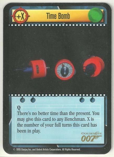 James Bond 007 CCG Time Bomb Uncommon Game Card Goldeneye