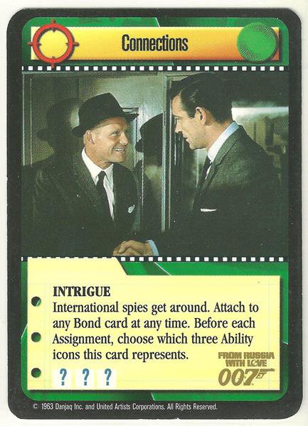 James Bond 007 CCG Connections Chase Game Card From Russia With Love