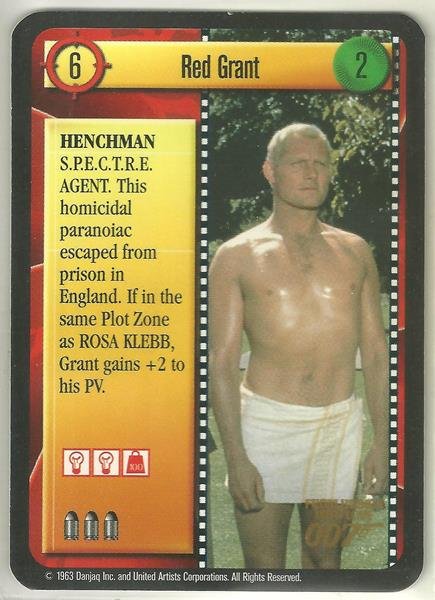 James Bond 007 CCG Red Grant Rare Game Card From Russia With Love