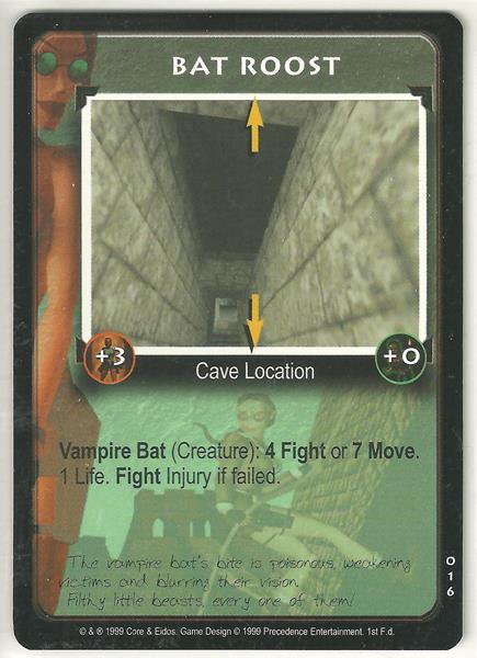 Tomb Raider CCG Bat Roost 016 Starter Game Card Unplayed