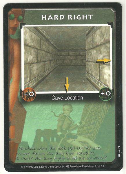 Tomb Raider CCG Hard Right 018 Starter Game Card Unplayed