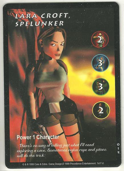 Tomb Raider CCG Lara Croft Spelunker 019 Starter Game Card Unplayed