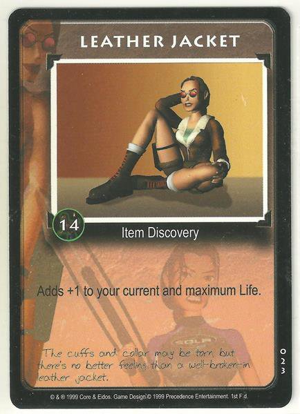 Tomb Raider CCG Leather Jacket 023 Starter Game Card Unplayed