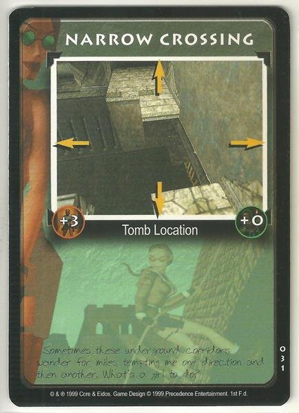 Tomb Raider CCG Narrow Crossing 031 Starter Game Card Unplayed