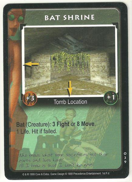 Tomb Raider CCG Bat Shrine 039 Starter Game Card Unplayed