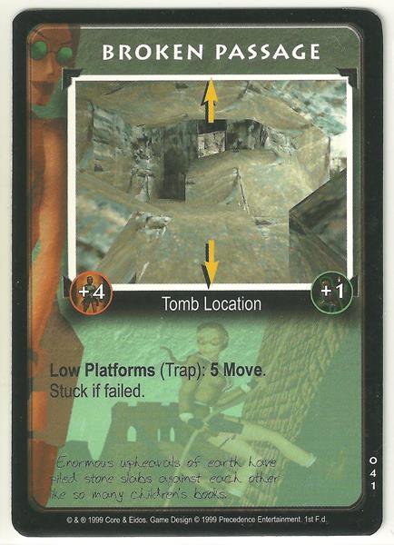 Tomb Raider CCG Broken Passage 041 Starter Game Card Unplayed