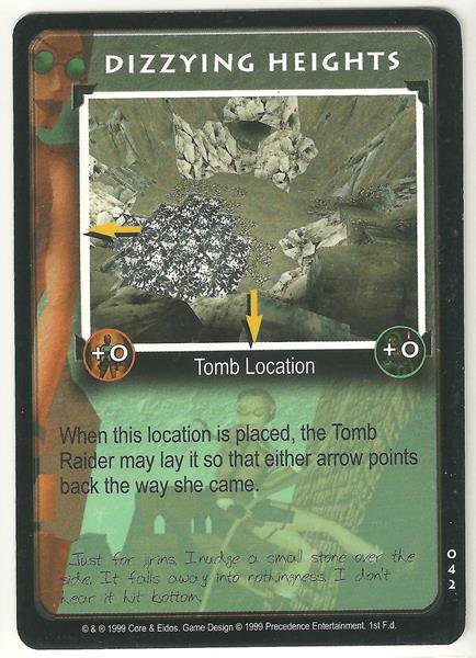 Tomb Raider CCG Dizzying Heights 042 Starter Game Card Unplayed