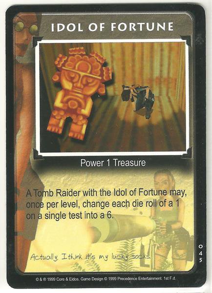 Tomb Raider CCG Idol of Fortune 045 Starter Game Card Unplayed