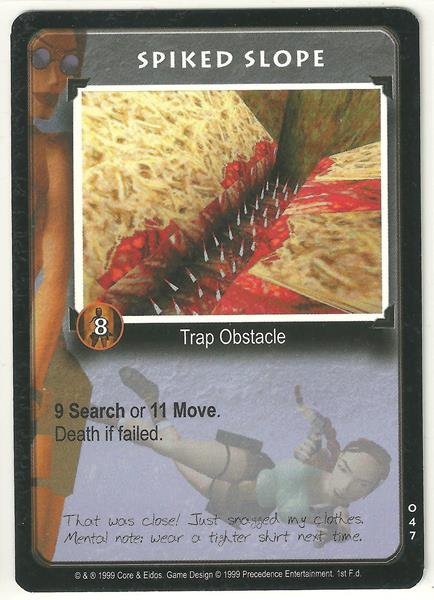 Tomb Raider CCG Spiked Slope 047 Starter Game Card Unplayed