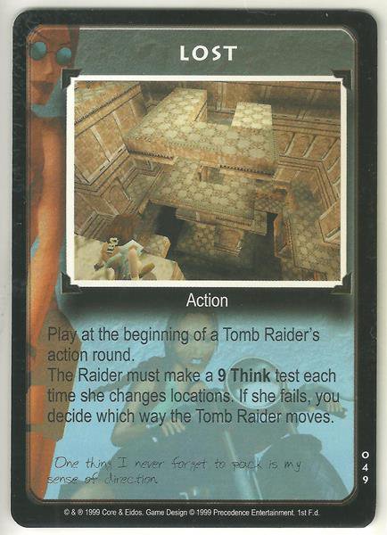 Tomb Raider CCG Lost 049 Starter Game Card Unplayed