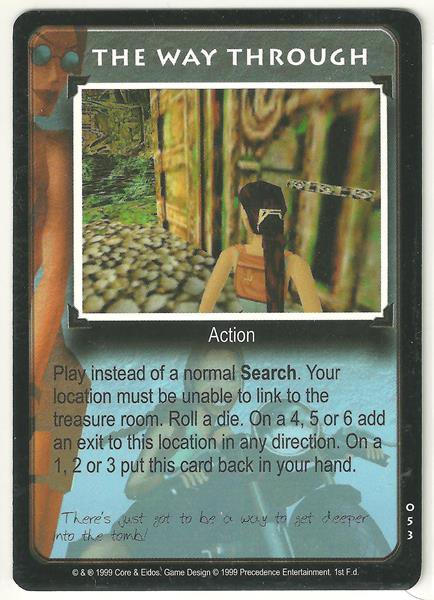 Tomb Raider CCG The Way Through 053 Common Starter Game Card Unplayed