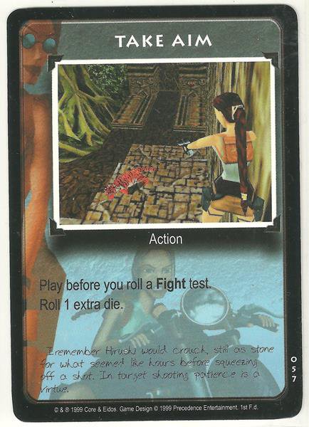 Tomb Raider CCG Take Aim 057 Common Starter Game Card Unplayed