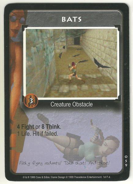 Tomb Raider CCG Bats 059 Common Starter Game Card Unplayed