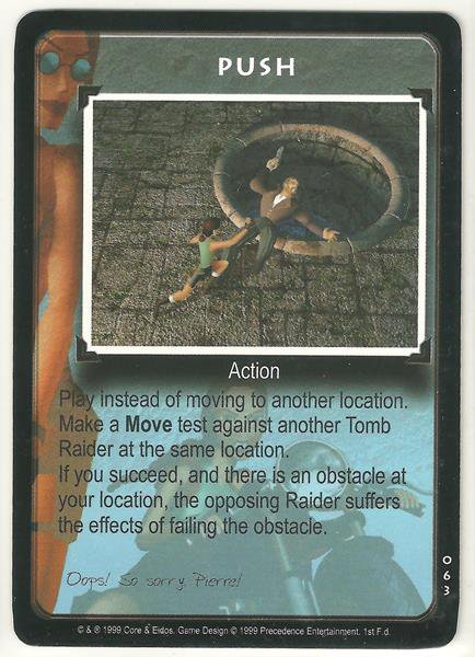 Tomb Raider CCG Push 063 Common Starter Game Card Unplayed