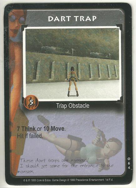 Tomb Raider CCG Dart Trap 064 Common Starter Game Card Unplayed