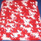 Red and white Crochet Dish Cloth