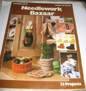 Leisure Arts Leaflet 135 Needlework Bazaar