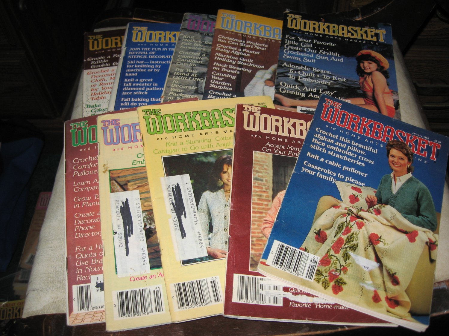 Workbasket magazines lot of 10,1984