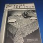 New table settings book 95 spool cotton company crochet pattern