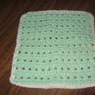 Mint and green  Crochet Dish Cloth