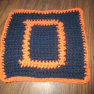 Crochet Denver Broncos dish cloth 100% cotton