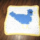 Crochet bluebird dish cloth 100% cotton
