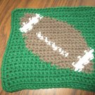 Crochet Football dish cloth 100% cotton