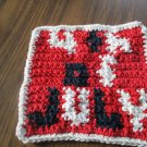 Crochet  Fourth of July dish cloth 100% cotton