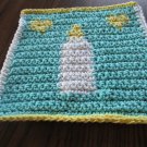 Crochet  baby bottle washcloth 100% cotton