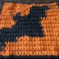 Crochet Halloween Bat dish cloth 100% cotton