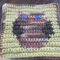 Crochet owl dish cloth